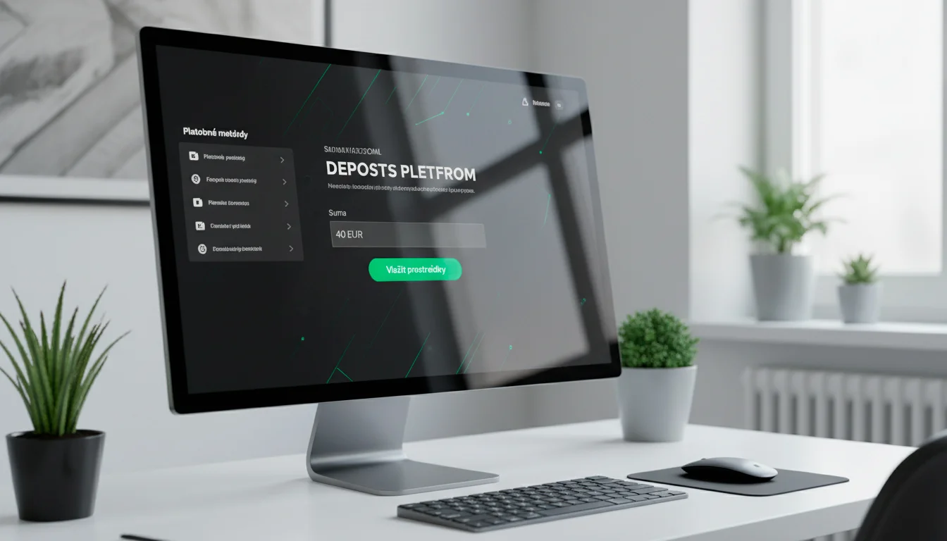 Tipsport platobné rozhranie s vybranou metódou Skrill a sumou 40 EUR